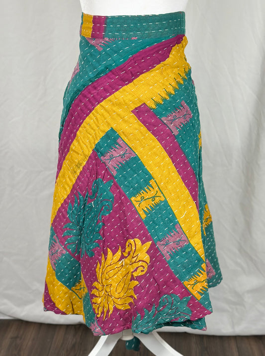 The Kantha Wrap Skirt