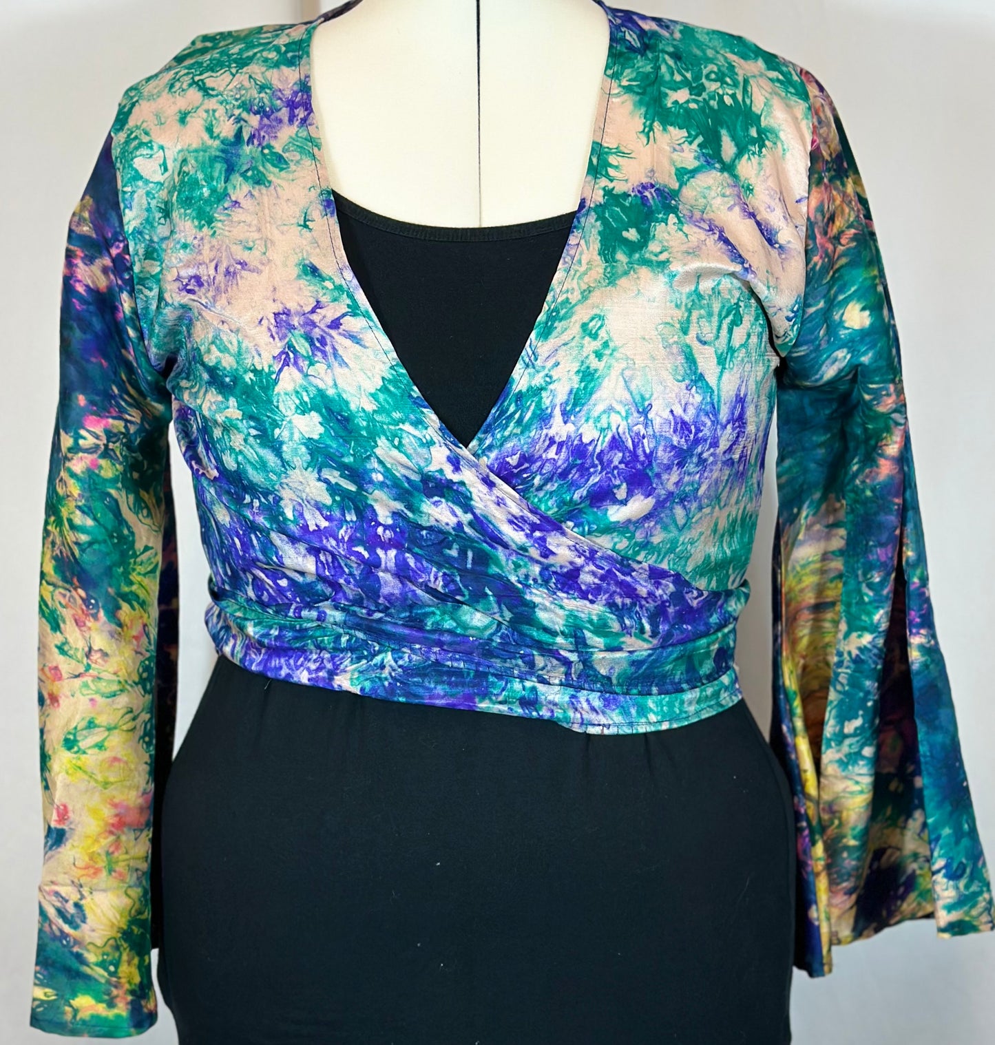 Regular Tie Dye Wrap Top
