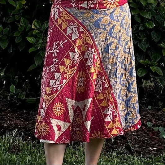 The Kantha Wrap Skirt