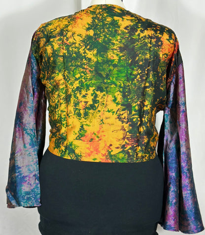 Plus Tie Dye Wrap Top