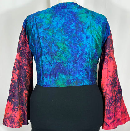 Plus Tie Dye Wrap Top