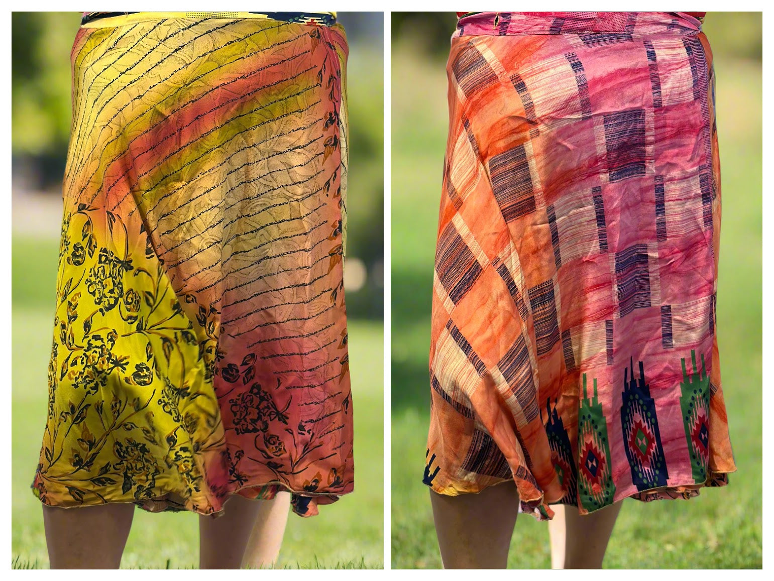 Niona Sari Wrap Skirts and Sari Wrap Dresses